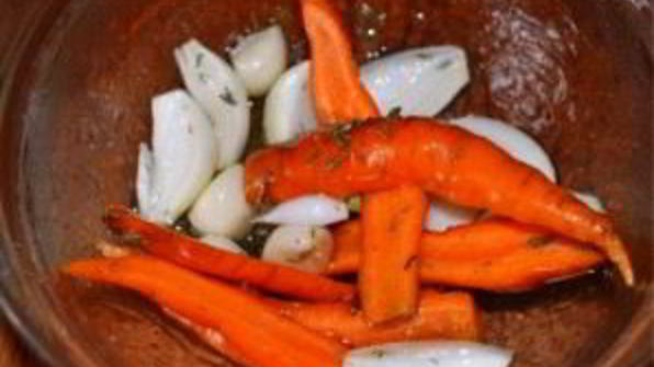 запеченные овощи кусочками