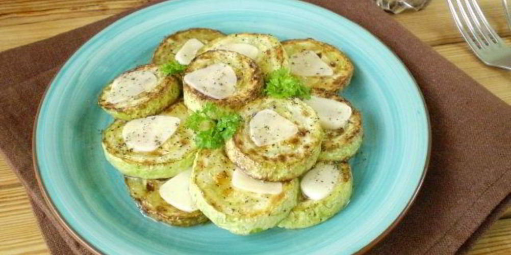 Рецепт жареные кабачки кружочками с чесноком