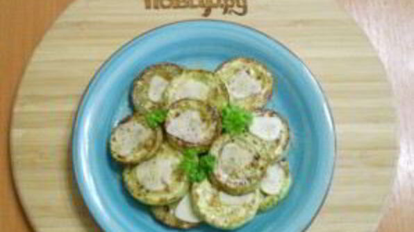 жареные кабачки кружочками с чесноком