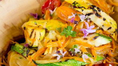 Овощная лапша из кабачков и моркови