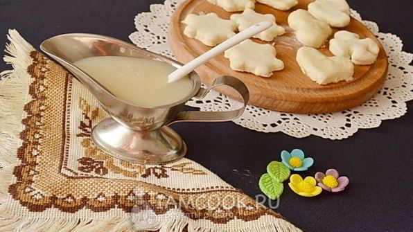белая глазурь для печенья