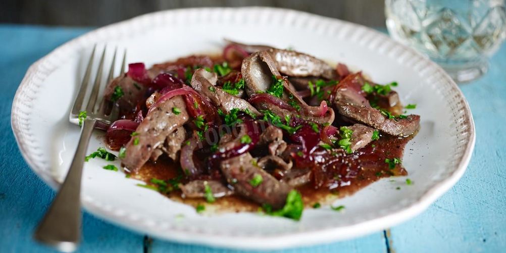 Рецепт говяжья печень с луком в мультиварке