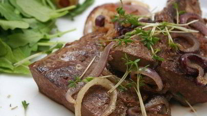 Говяжья печень с приправой персияд