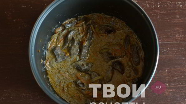 говяжья печень в мультиварке