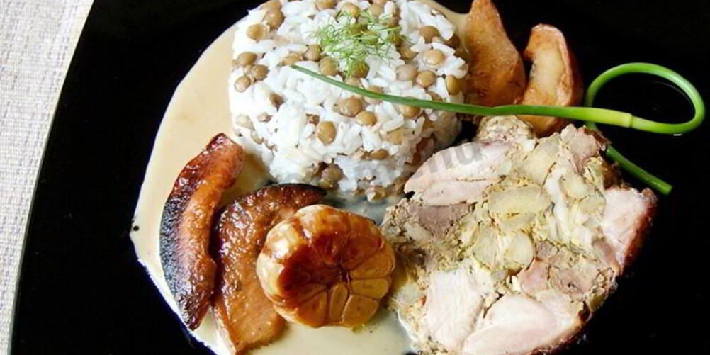 Рецепт крыло индейки фаршированное печенью и айвой