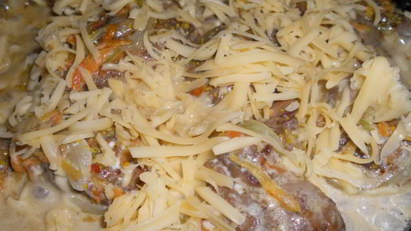 куриная печень под сырной шубой