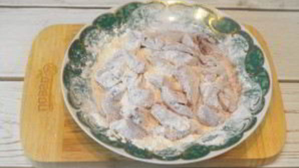 куриная печень с грибами