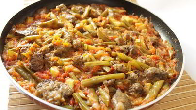 Куриная печень с овощами в кисло-сладком соусе