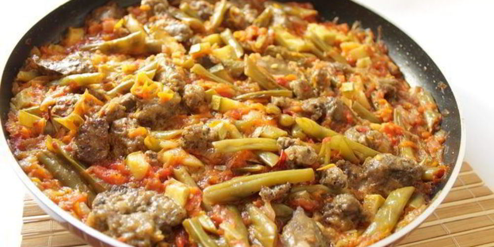 Рецепт куриная печень с овощами в кисло-сладком соусе