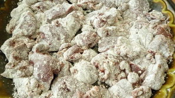 куриная печень с овощами в кисло-сладком соусе