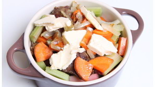 куриная печень тушеная с ревенем