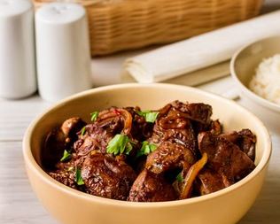 Куриная печень в азиатском стиле