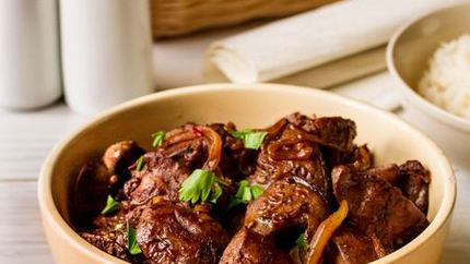 Куриная печень в азиатском стиле