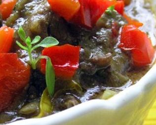 Куриная печень в яблочном соусе