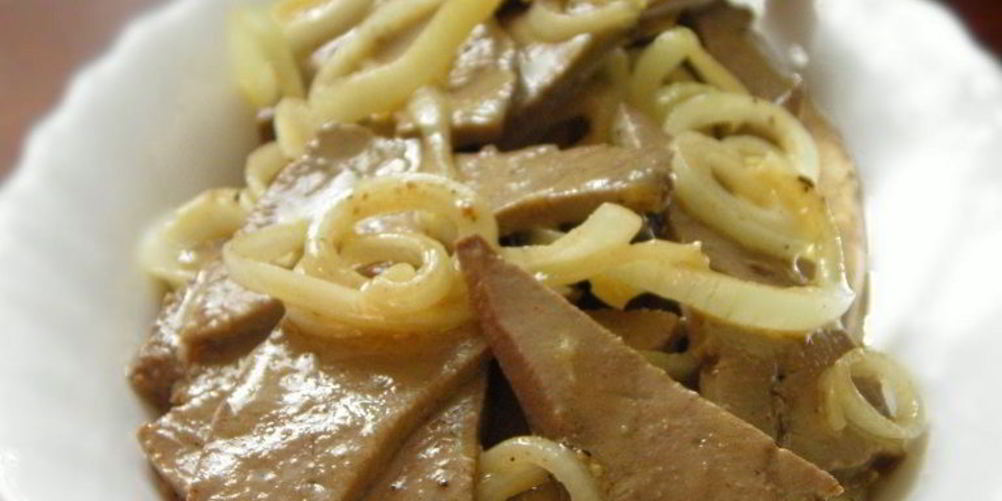 Рецепт острая печень на закуску