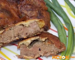 Отбивные из печени говяжьей