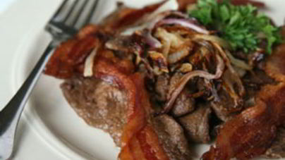 Печень индейки на сковороде