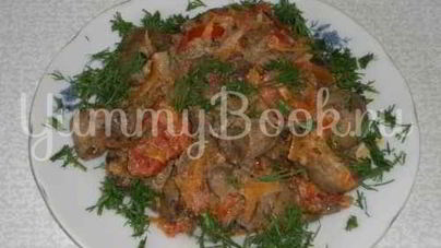 Печень куриная жареная