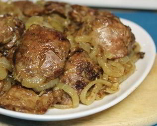 Печень на сковороде