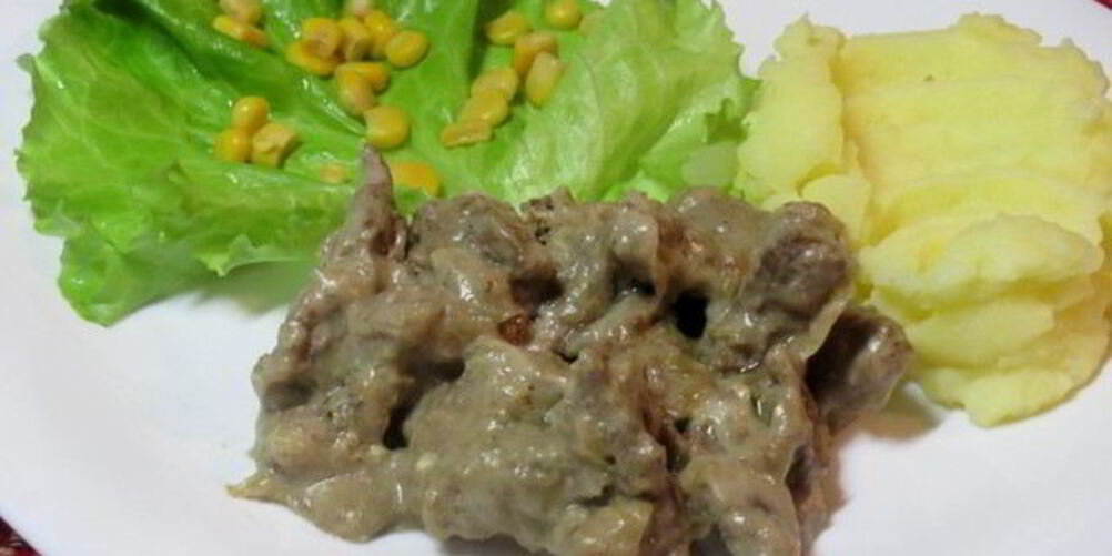 Рецепт печень по-строгановски