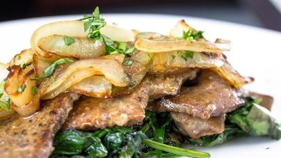 Печень по-венециански