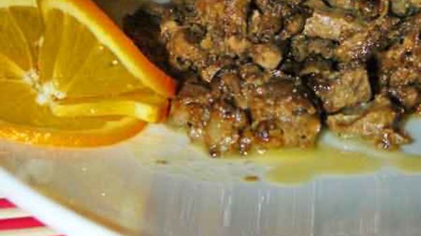 печень с апельсинами