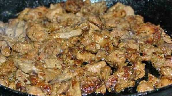 печень с апельсинами