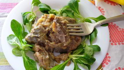 Печень с бананами по-бразильски