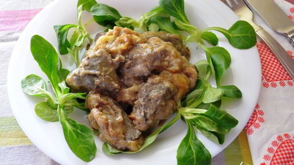 печень с бананами по-бразильски