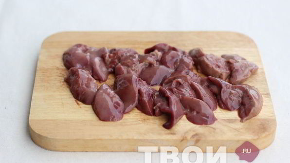 печень с грибами
