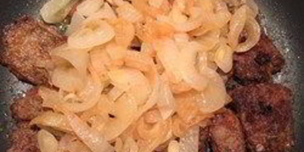 Рецепт печень с луком