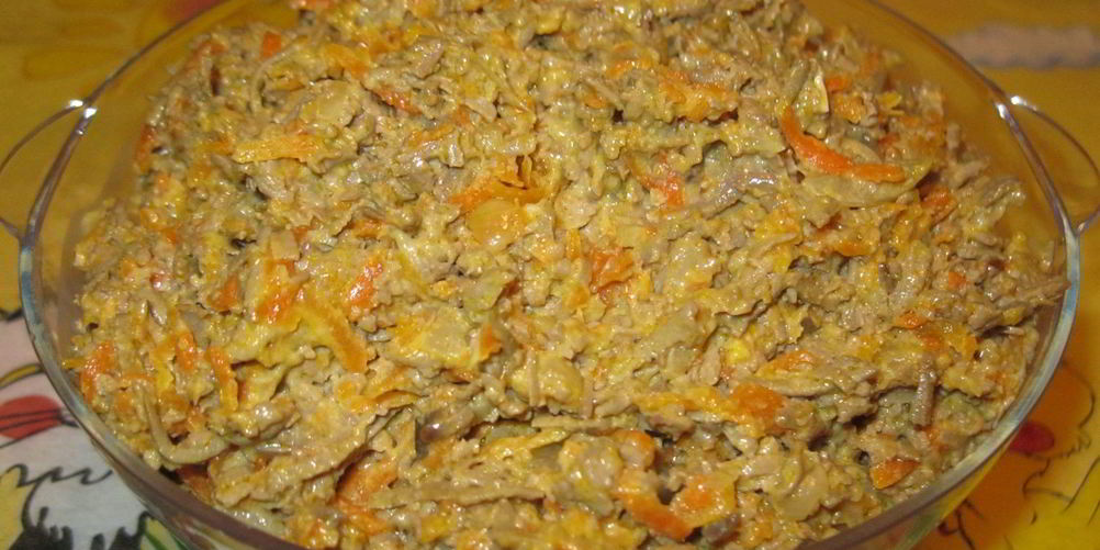 Рецепт печень с морковью и луком