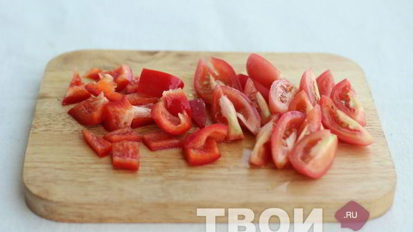 печень с овощами