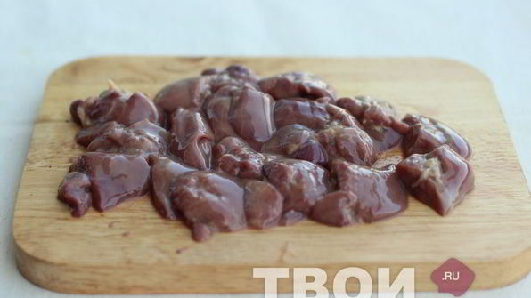 печень с овощами