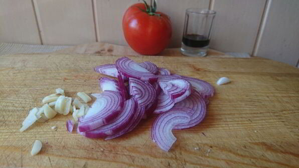 печень с овощным пюре