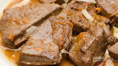 Печень свиная в духовке
