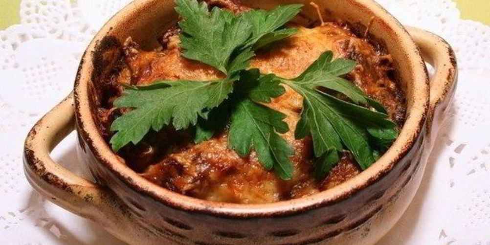 Рецепт печень в горшочках