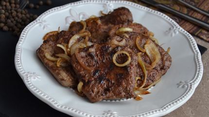 Печень в муке