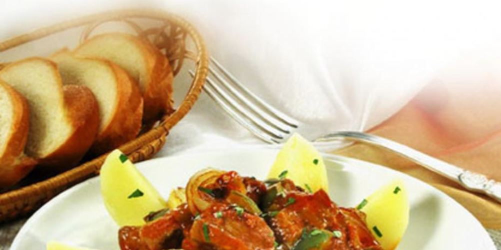 Рецепт печень в остром соусе