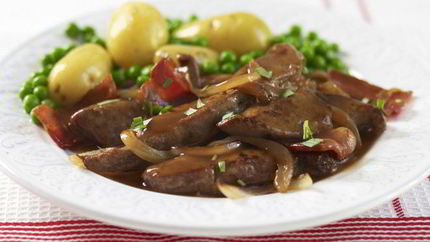 Печень в соусе