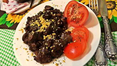 Печенка медово-горчичная