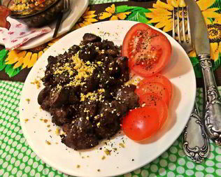 Печенка медово-горчичная