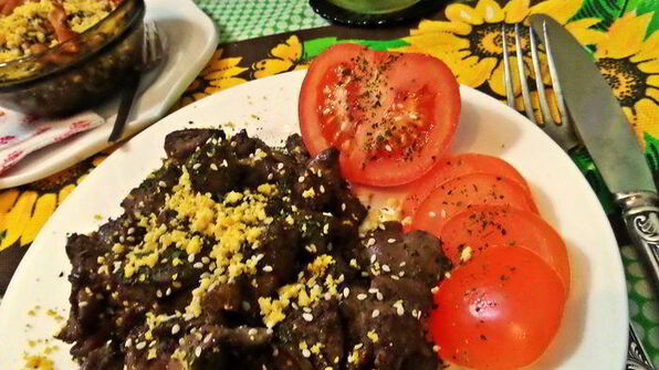 печенка медово-горчичная