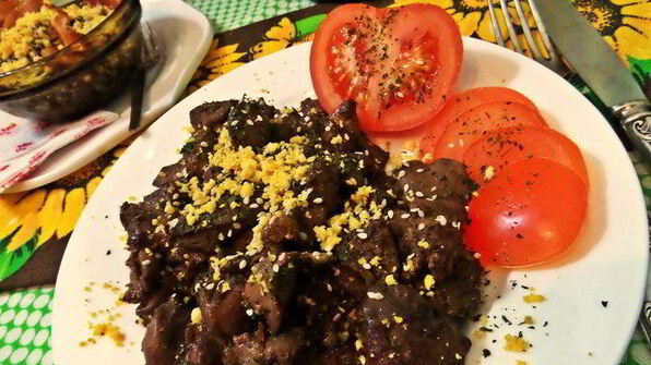 печенка медово-горчичная