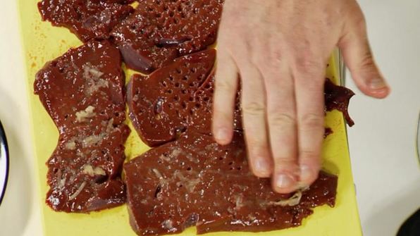 печенка с гречкой