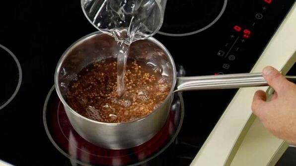 печенка с гречкой