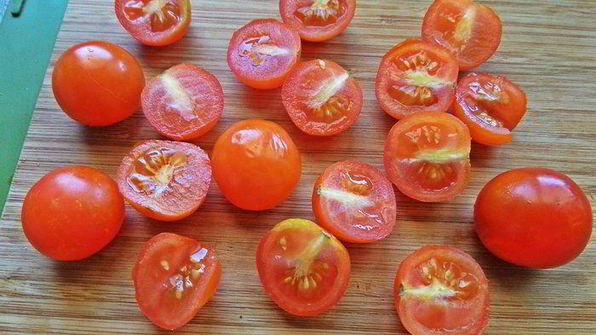 печенка с овощами и гречкой