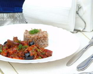 Печенка в пикантном соусе