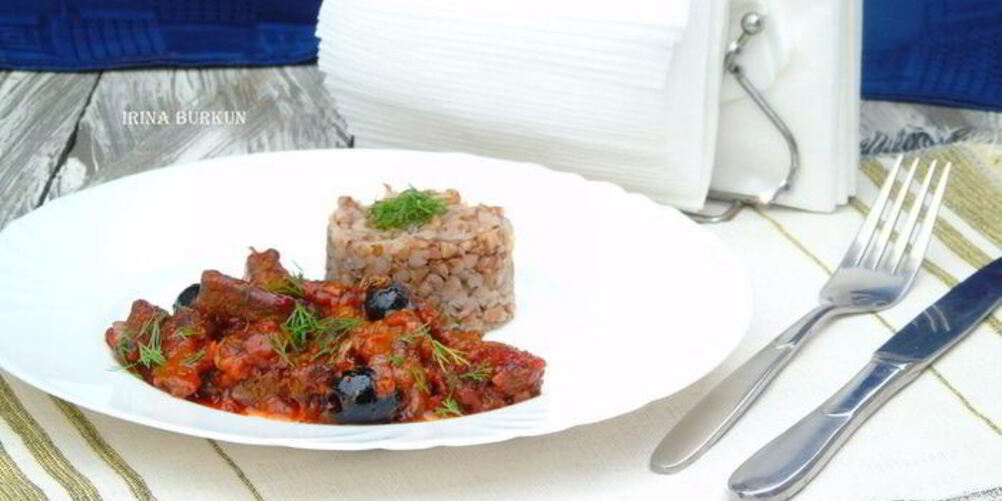 Рецепт печенка в пикантном соусе