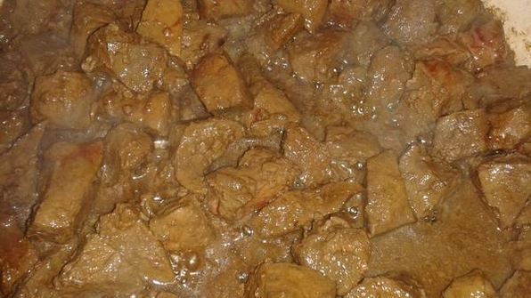 печенка в сырном соусе